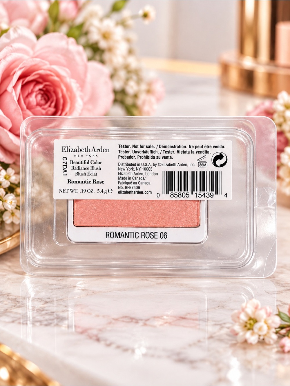 Elizabeth Arden Beautiful Color Radiance Singular Blush Romantic Rose 06 Refill